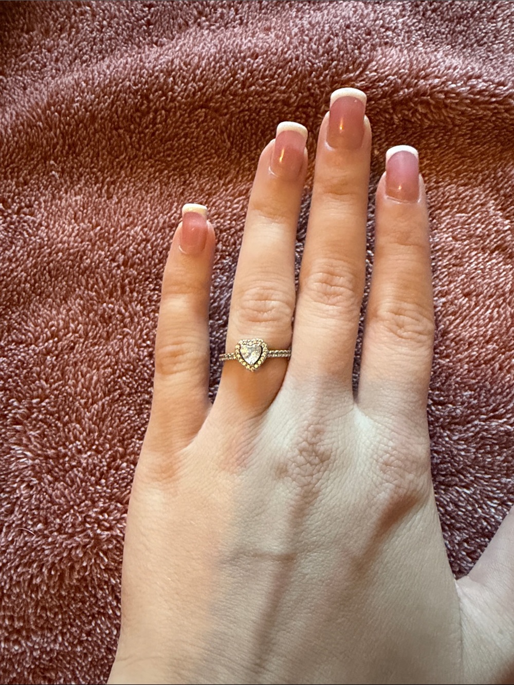 Pandora Heart Halo Pavé Ring in Gold - Women's Jewelry